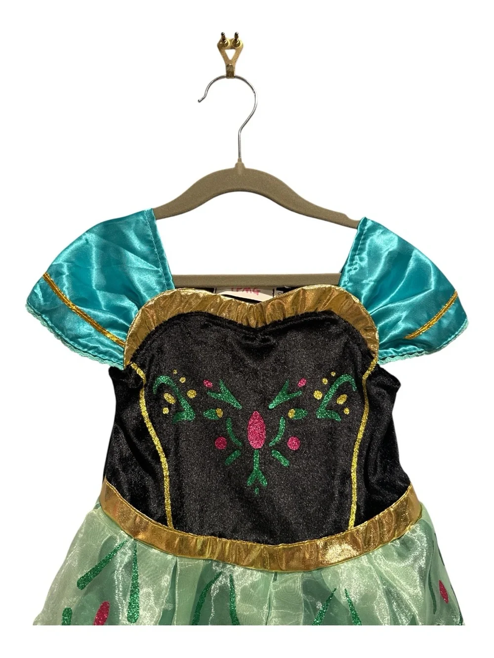 Kids Belle Toddler Girl Costume Halloween Princess Anna Dress Size 4T-5T